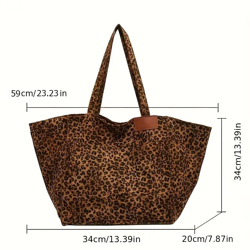 Valentyna - Elegancka torba w panterkę na ramię