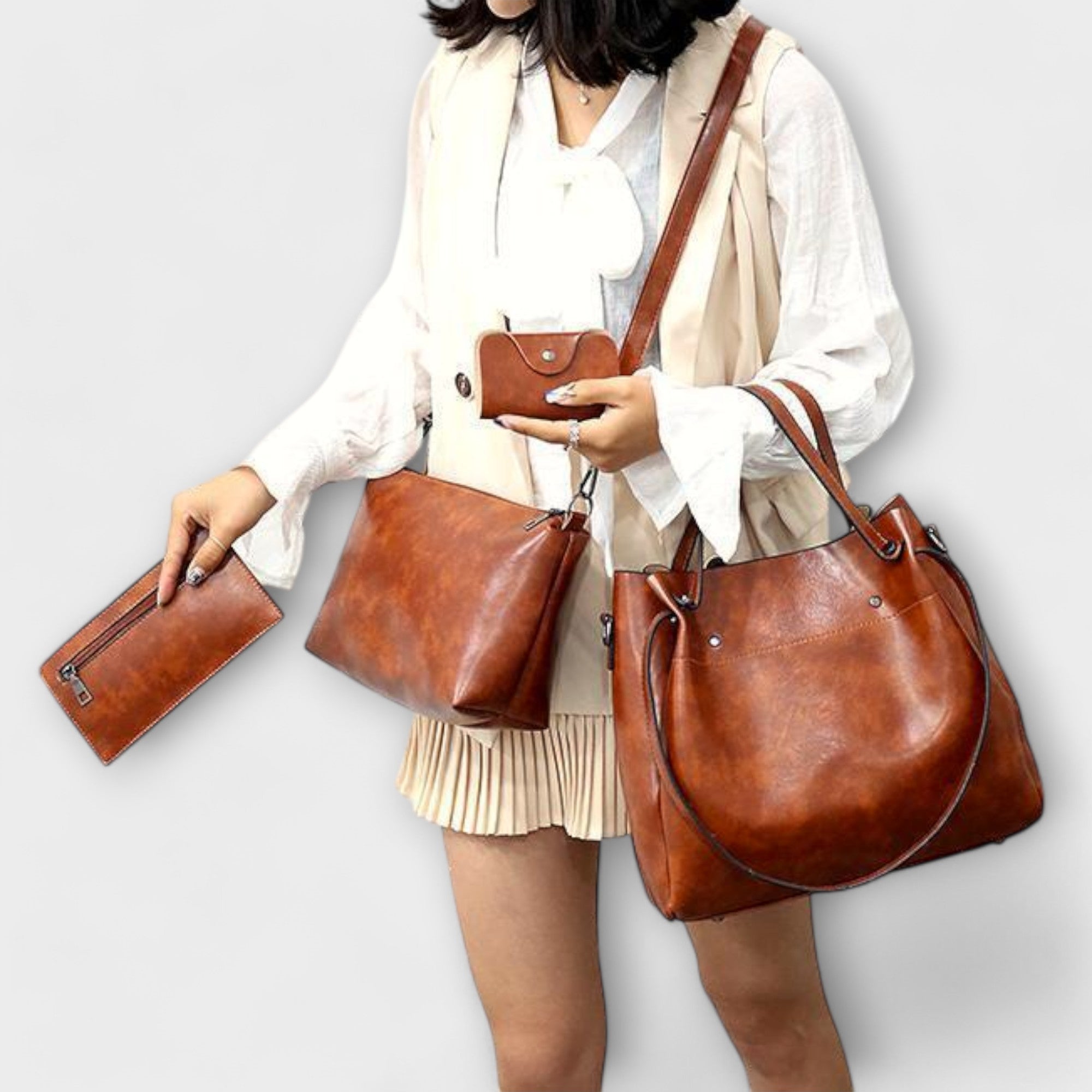 Valentyna - 4-Częściowy Zestaw Vintage Tote