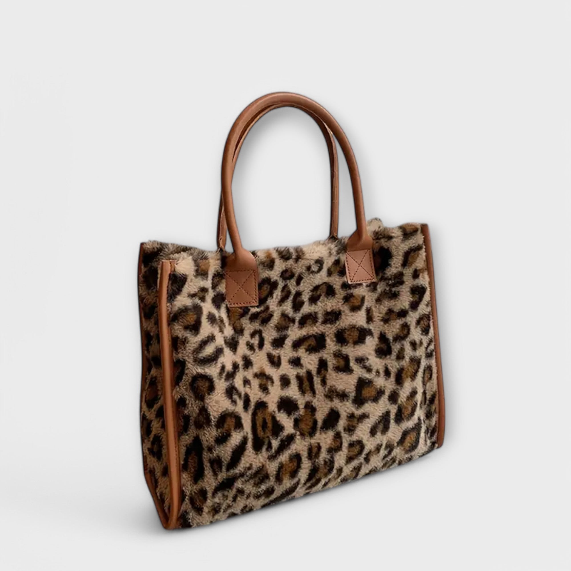 Valentyna - Elegancka torba z leoparda z pluszu